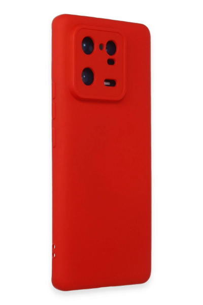 Newface Xiaomi Mi 13 Pro Kılıf Nano içi Kadife Silikon - Kırmızı resmi