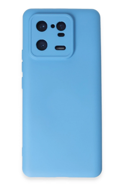 Newface Xiaomi Mi 13 Pro Kılıf Nano içi Kadife Silikon - Mavi resmi