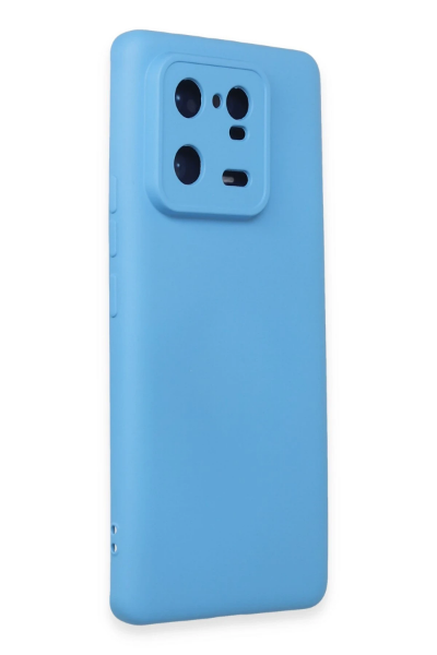 Newface Xiaomi Mi 13 Pro Kılıf Nano içi Kadife Silikon - Mavi resmi