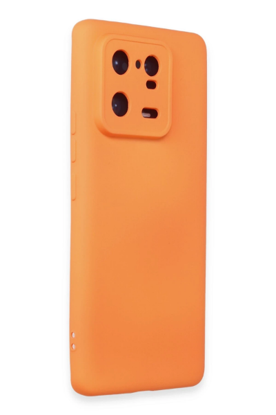 Newface Xiaomi Mi 13 Pro Kılıf Nano içi Kadife Silikon - Turuncu resmi