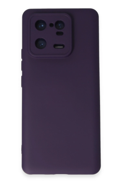 Newface Xiaomi Mi 13 Pro Kılıf Nano içi Kadife Silikon - Mor resmi