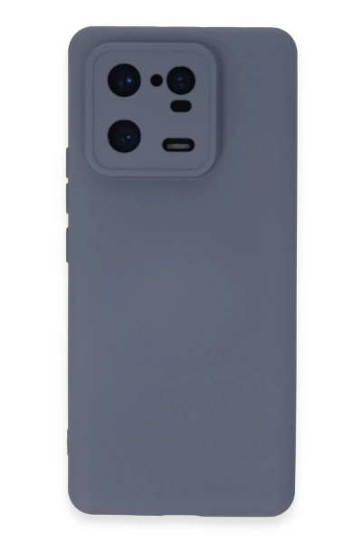 Newface Xiaomi Mi 13 Pro Kılıf Nano içi Kadife Silikon - Gri resmi