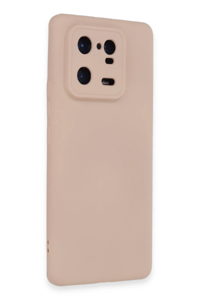 Newface Xiaomi Mi 13 Pro Kılıf Nano içi Kadife Silikon - Pudra resmi