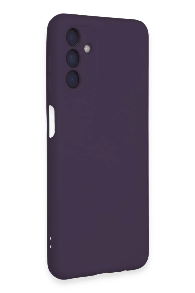Newface Samsung Galaxy A24 4G Kılıf Nano içi Kadife Silikon - Mor resmi