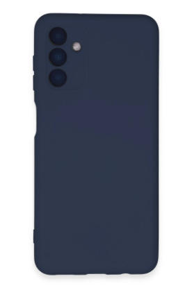 Newface Samsung Galaxy A24 4G Kılıf Nano içi Kadife Silikon - Lacivert resmi