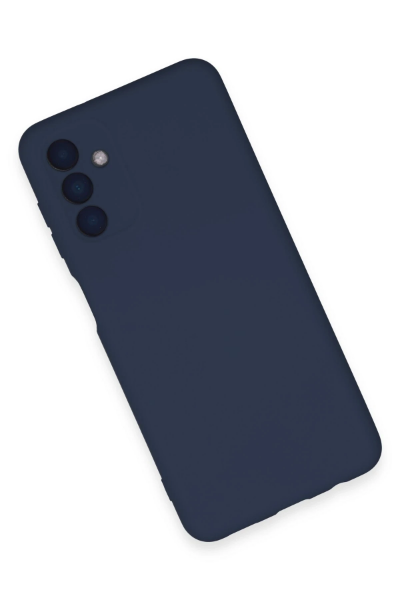 Newface Samsung Galaxy A24 4G Kılıf Nano içi Kadife Silikon - Lacivert resmi