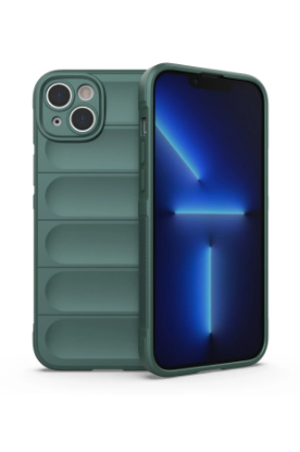 Newface iPhone 15 Kılıf Optimum Silikon - Koyu Yeşil resmi