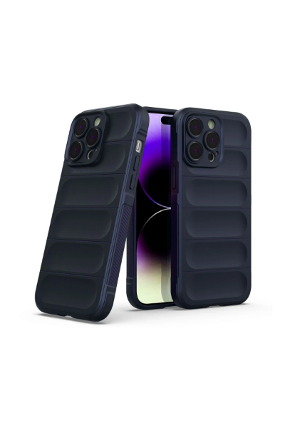 Newface iPhone 15 Pro Max Kılıf Optimum Silikon - Lacivert resmi
