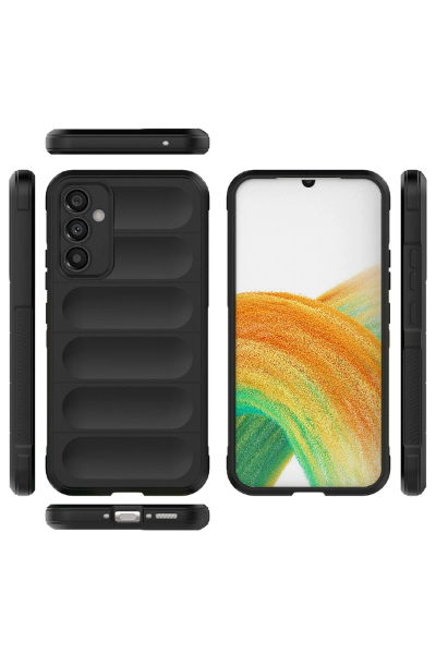 Newface Samsung Galaxy M34 5G Kılıf Optimum Silikon - Siyah resmi