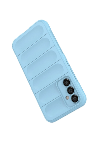 Newface Samsung Galaxy M34 5G Kılıf Optimum Silikon - Sky Blue resmi