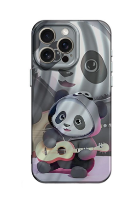 Newface iPhone 14 Pro Kılıf Crew Desenli Kapak - Panda resmi