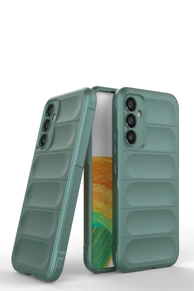 Newface Samsung Galaxy A15 4G Kılıf Optimum Silikon - Koyu Yeşil resmi