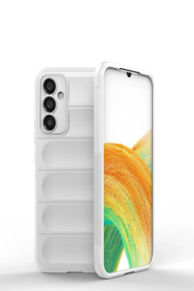 Newface Samsung Galaxy A15 4G Kılıf Optimum Silikon - Krem resmi