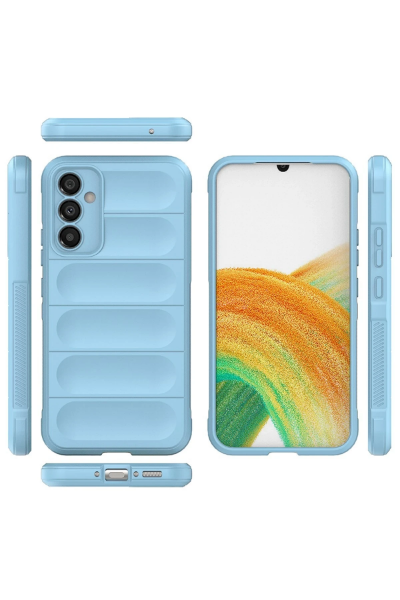Newface Samsung Galaxy A15 4G Kılıf Optimum Silikon - Sky Blue resmi