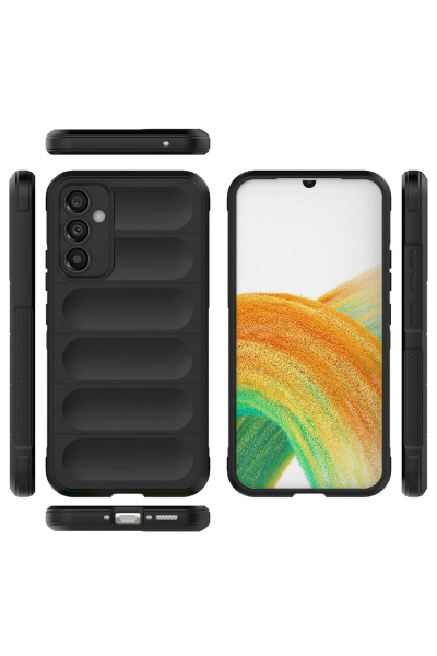 Newface Samsung Galaxy A25 5G Kılıf Optimum Silikon - Siyah resmi