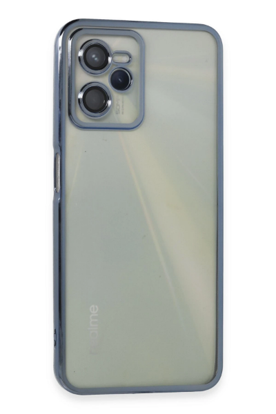 Newface Realme C35 Kılıf Razer Lensli Silikon - Açık Mavi resmi