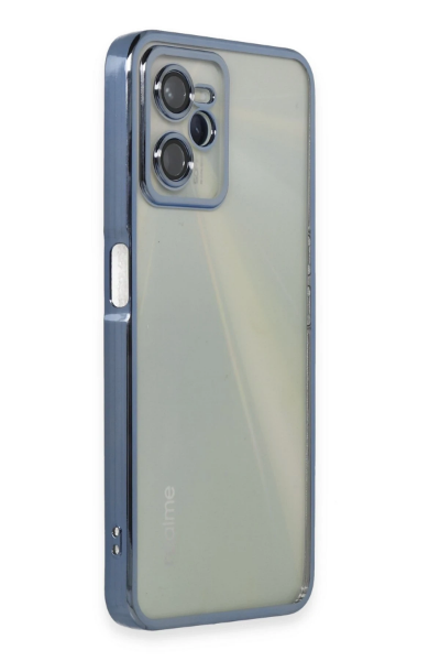 Newface Realme C35 Kılıf Razer Lensli Silikon - Açık Mavi resmi