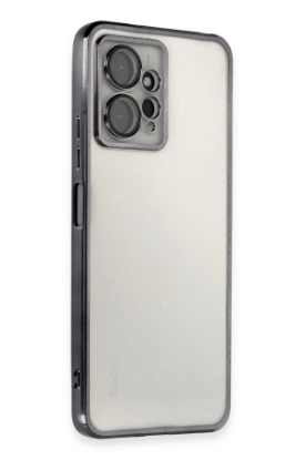 Newface Xiaomi Redmi Note 12 4G Kılıf Razer Lensli Silikon - Siyah resmi