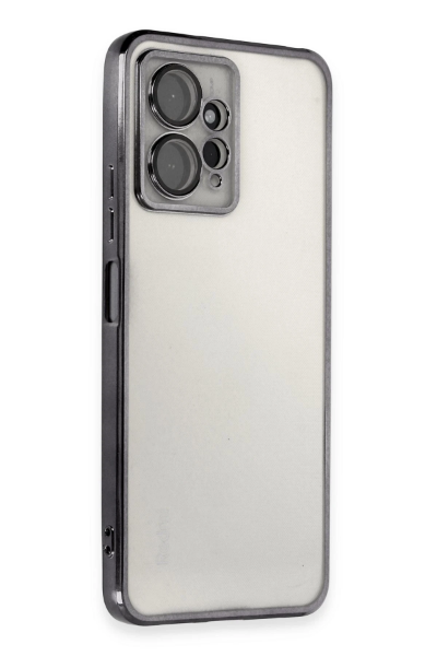 Newface Xiaomi Redmi Note 12 4G Kılıf Razer Lensli Silikon - Siyah resmi