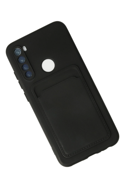 Newface Xiaomi Redmi Note 8 Kılıf Kelvin Kartvizitli Silikon - Siyah resmi