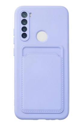 Newface Xiaomi Redmi Note 8 Kılıf Kelvin Kartvizitli Silikon - Lila resmi