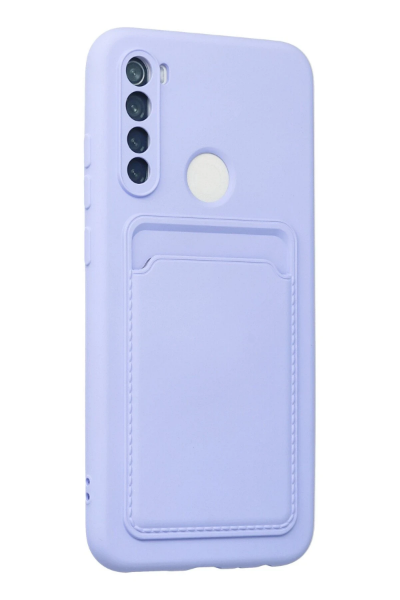 Newface Xiaomi Redmi Note 8 Kılıf Kelvin Kartvizitli Silikon - Lila resmi