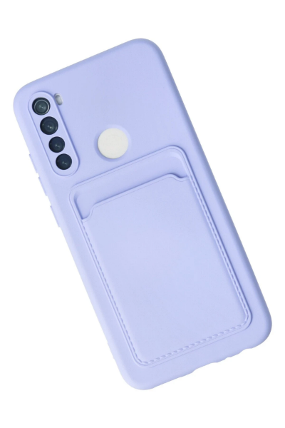 Newface Xiaomi Redmi Note 8 Kılıf Kelvin Kartvizitli Silikon - Lila resmi
