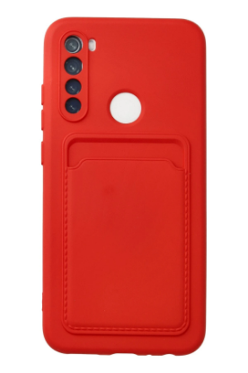 Newface Xiaomi Redmi Note 8 Kılıf Kelvin Kartvizitli Silikon - Kırmızı resmi