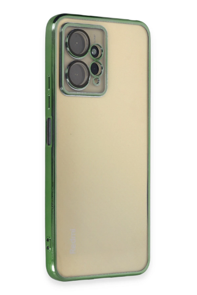 Newface Xiaomi Redmi Note 12 4G Kılıf Razer Lensli Silikon - Yeşil resmi