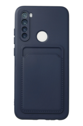 Newface Xiaomi Redmi Note 8 Kılıf Kelvin Kartvizitli Silikon - Lacivert resmi