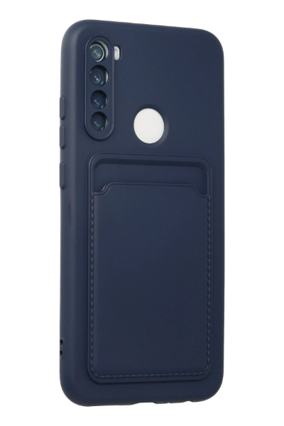Newface Xiaomi Redmi Note 8 Kılıf Kelvin Kartvizitli Silikon - Lacivert resmi