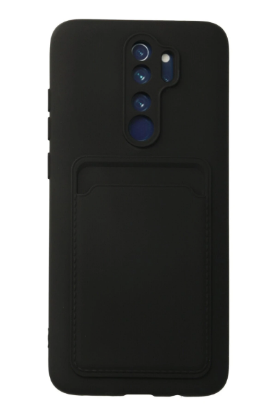 Newface Xiaomi Redmi Note 8 Pro Kılıf Kelvin Kartvizitli Silikon - Siyah resmi