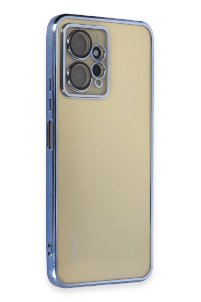 Newface Xiaomi Redmi Note 12 4G Kılıf Razer Lensli Silikon - Açık Mavi resmi