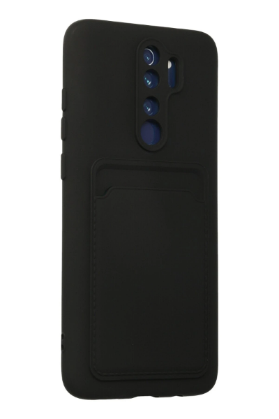 Newface Xiaomi Redmi Note 8 Pro Kılıf Kelvin Kartvizitli Silikon - Siyah resmi