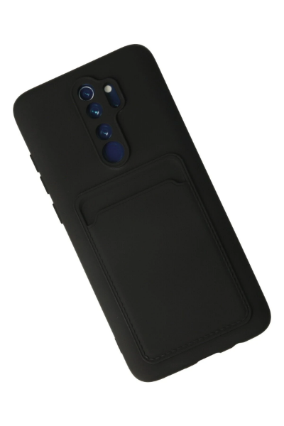 Newface Xiaomi Redmi Note 8 Pro Kılıf Kelvin Kartvizitli Silikon - Siyah resmi