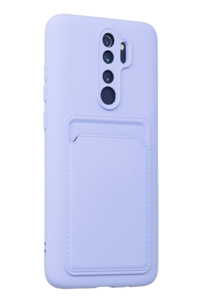 Newface Xiaomi Redmi Note 8 Pro Kılıf Kelvin Kartvizitli Silikon - Lila resmi