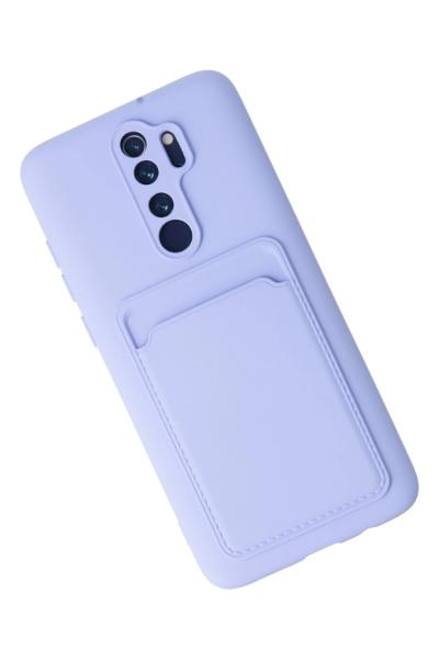 Newface Xiaomi Redmi Note 8 Pro Kılıf Kelvin Kartvizitli Silikon - Lila resmi