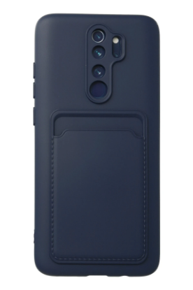 Newface Xiaomi Redmi Note 8 Pro Kılıf Kelvin Kartvizitli Silikon - Lacivert resmi