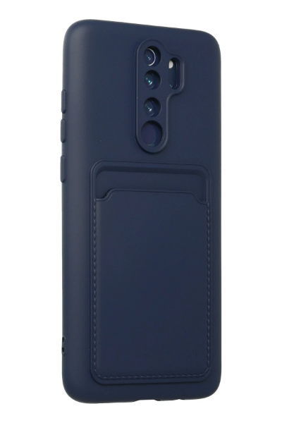 Newface Xiaomi Redmi Note 8 Pro Kılıf Kelvin Kartvizitli Silikon - Lacivert resmi