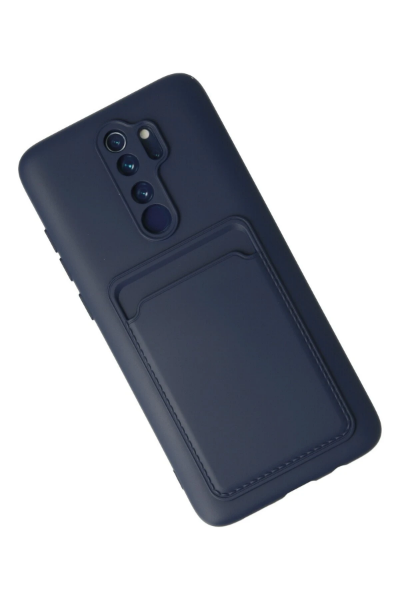 Newface Xiaomi Redmi Note 8 Pro Kılıf Kelvin Kartvizitli Silikon - Lacivert resmi
