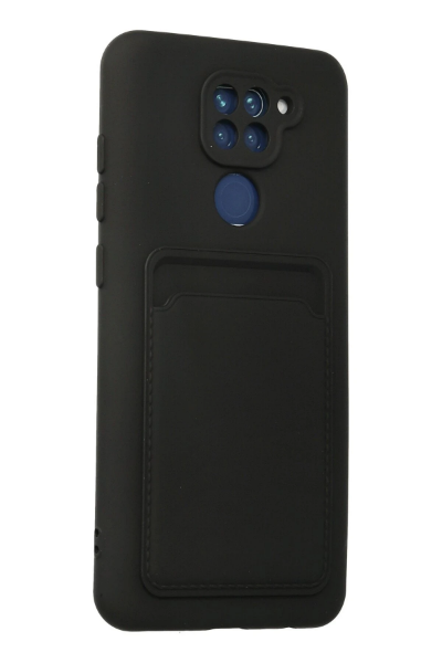 Newface Xiaomi Redmi Note 9 Kılıf Kelvin Kartvizitli Silikon - Siyah resmi