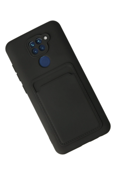 Newface Xiaomi Redmi Note 9 Kılıf Kelvin Kartvizitli Silikon - Siyah resmi
