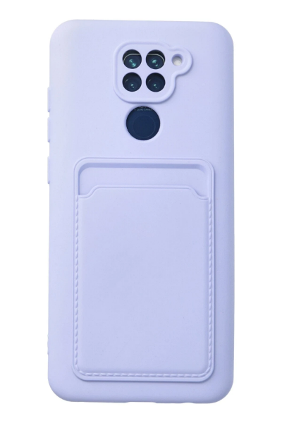Newface Xiaomi Redmi Note 9 Kılıf Kelvin Kartvizitli Silikon - Lila resmi