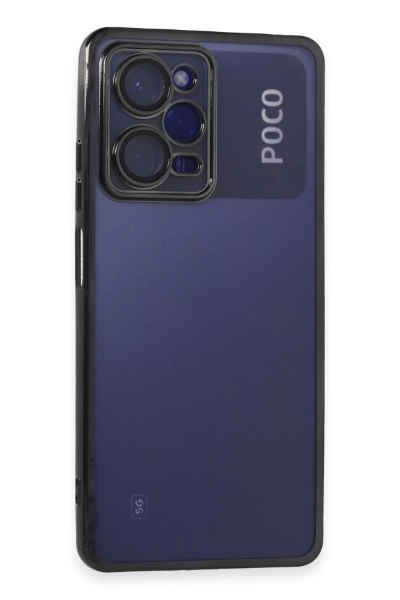 Newface Xiaomi Poco X5 Pro 5G Kılıf Razer Lensli Silikon - Siyah resmi
