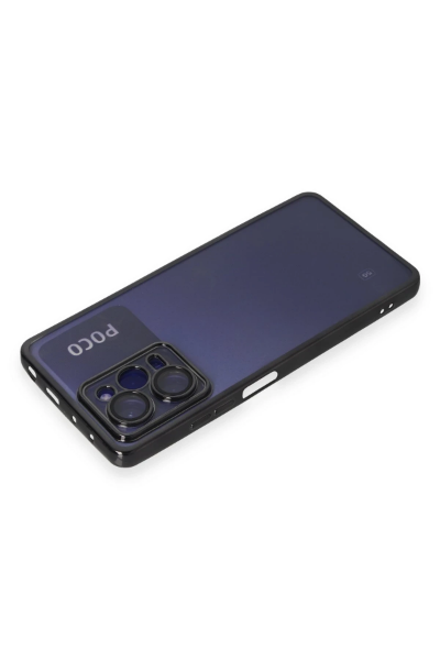 Newface Xiaomi Poco X5 Pro 5G Kılıf Razer Lensli Silikon - Siyah resmi