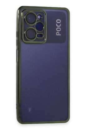 Newface Xiaomi Poco X5 Pro 5G Kılıf Razer Lensli Silikon - Yeşil resmi