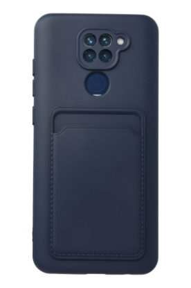Newface Xiaomi Redmi Note 9 Kılıf Kelvin Kartvizitli Silikon - Lacivert resmi