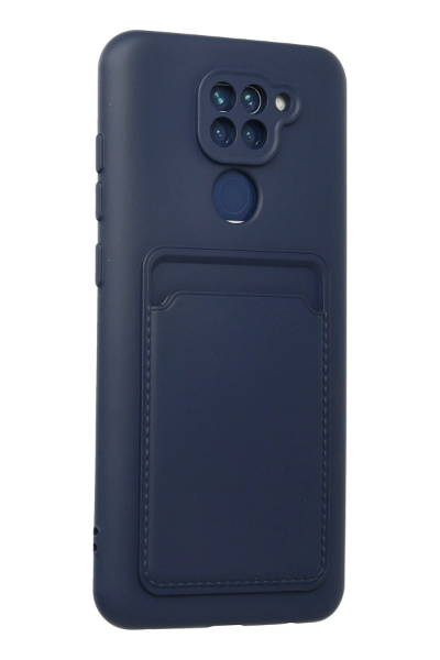 Newface Xiaomi Redmi Note 9 Kılıf Kelvin Kartvizitli Silikon - Lacivert resmi
