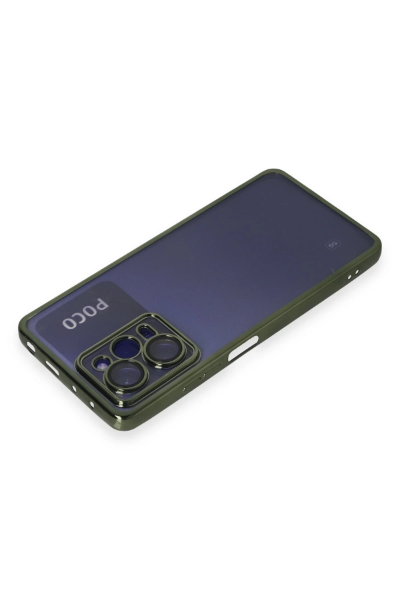 Newface Xiaomi Poco X5 Pro 5G Kılıf Razer Lensli Silikon - Yeşil resmi