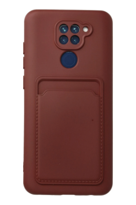 Newface Xiaomi Redmi Note 9 Kılıf Kelvin Kartvizitli Silikon - Bordo resmi